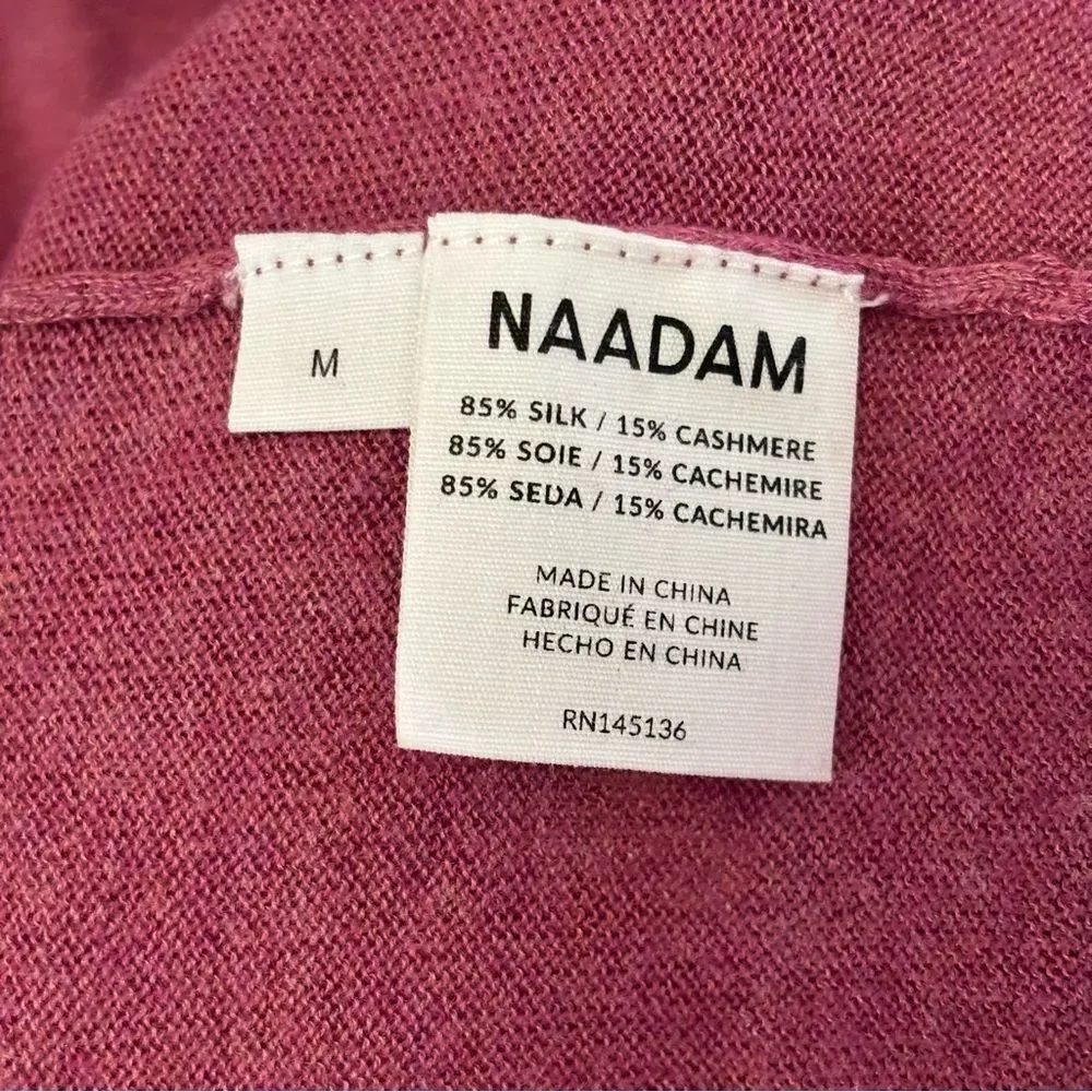 NAADAM Purple Crew Neck Sweater